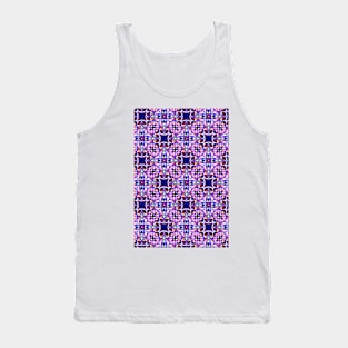 Purple Abstract Pattern Tank Top